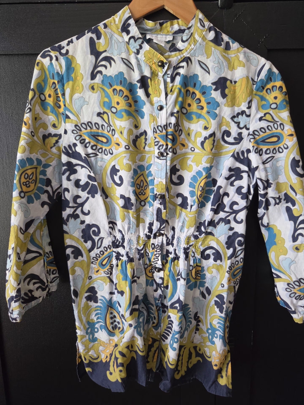 Women's Charter Club Paisley Blouse ~ Size 8